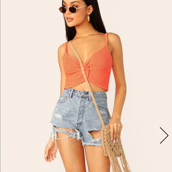 SHEIN Tops - 1 left Twist front crop